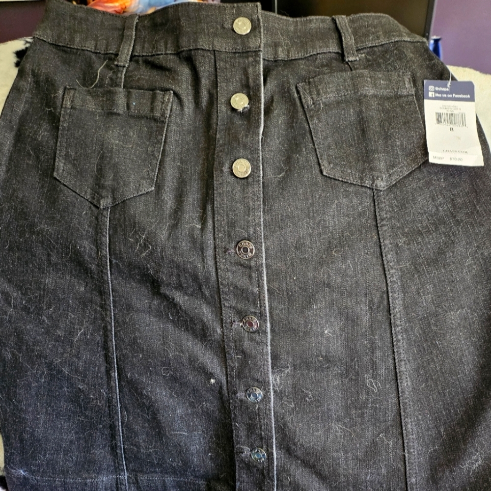 Chaps jean skirt